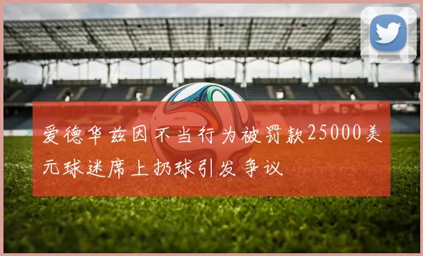 爱德华兹因不当行为被罚款25000美元球迷席上扔球引发争议